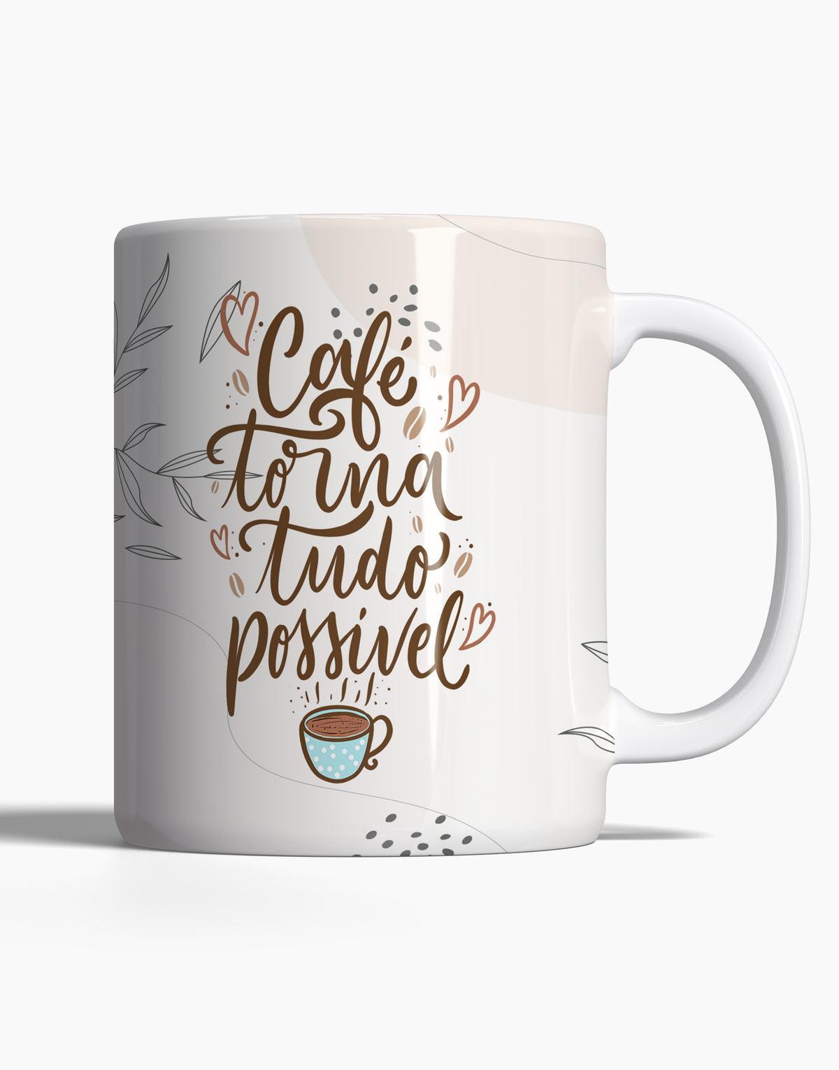 Caneca Café Torna Tudo Possível - 123 Canecas Caneca Personalizada 1 