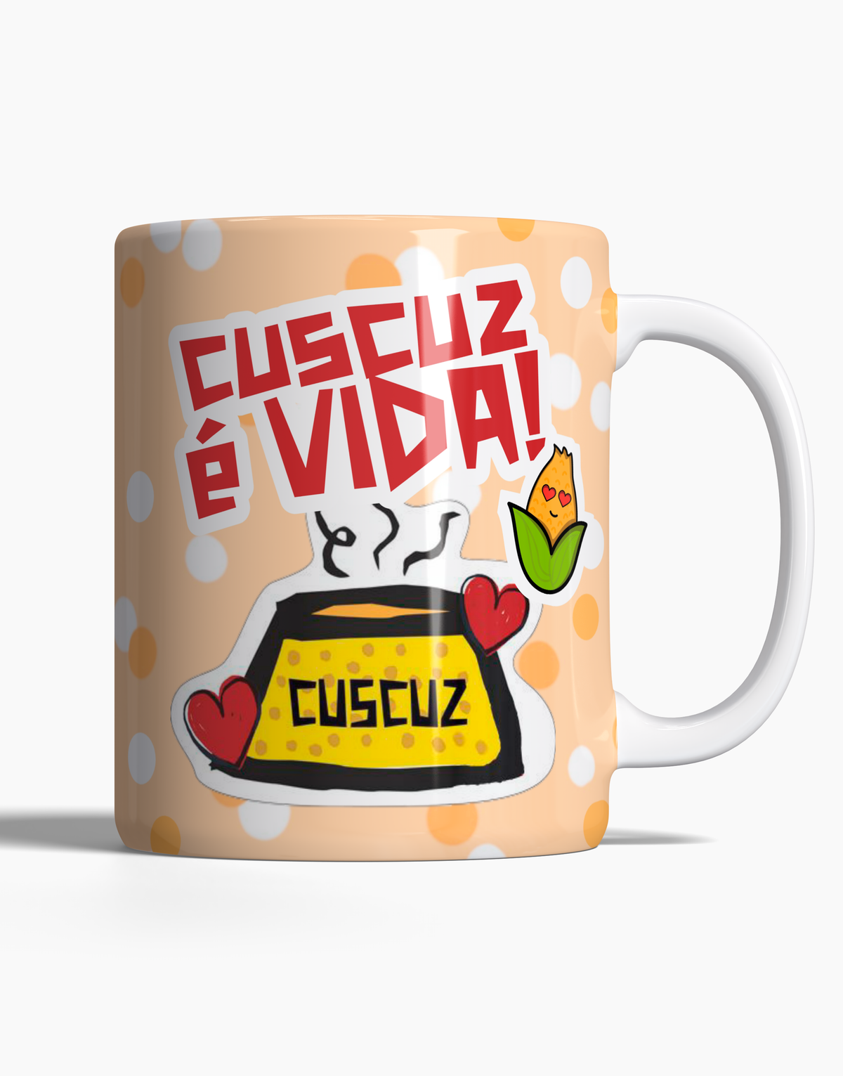 Caneca Cuzcuz é Vida - 123 Canecas Caneca Personalizada 1 