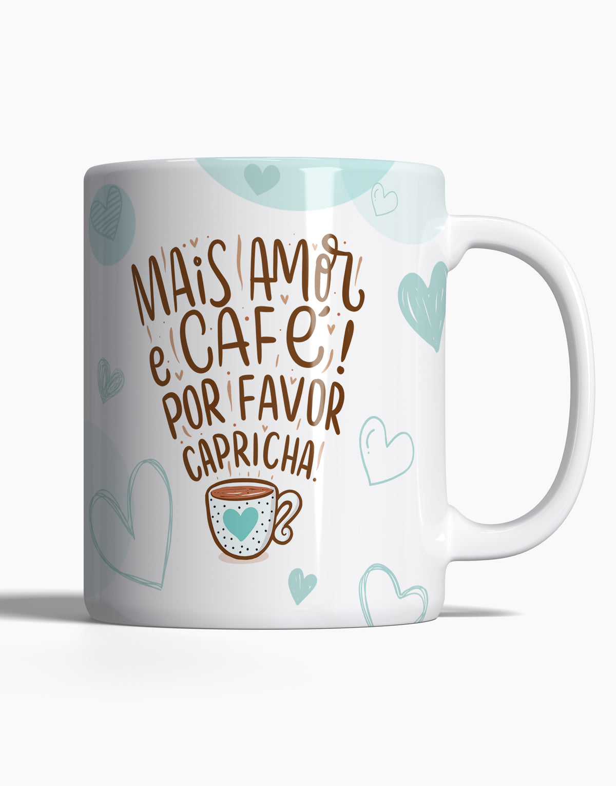 Caneca Mais Amor e Café - 123 Canecas Caneca Personalizada 1 