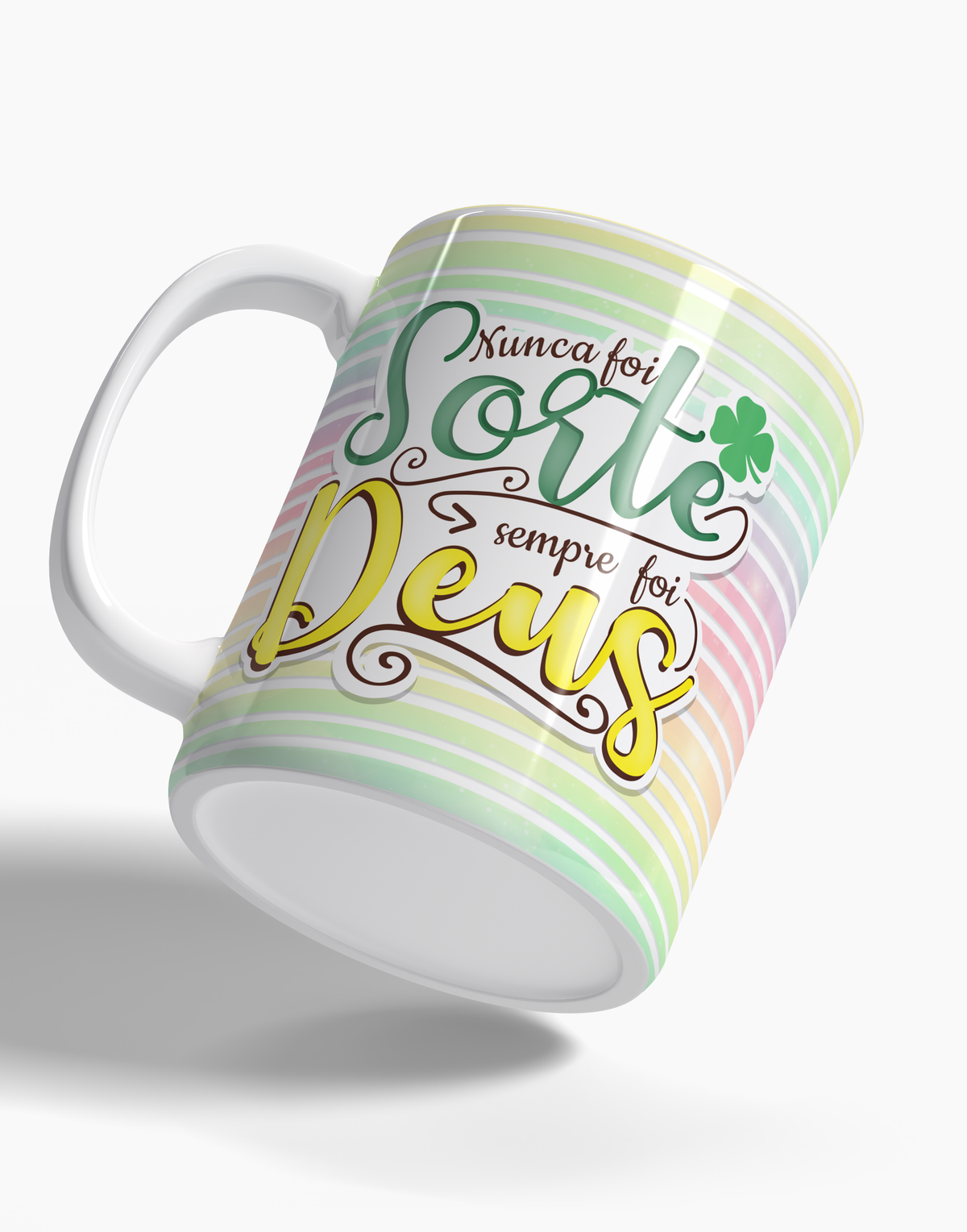 Caneca Nunca Foi Sorte Sempre Foi Deus - 123 Canecas Caneca Personalizada 2 