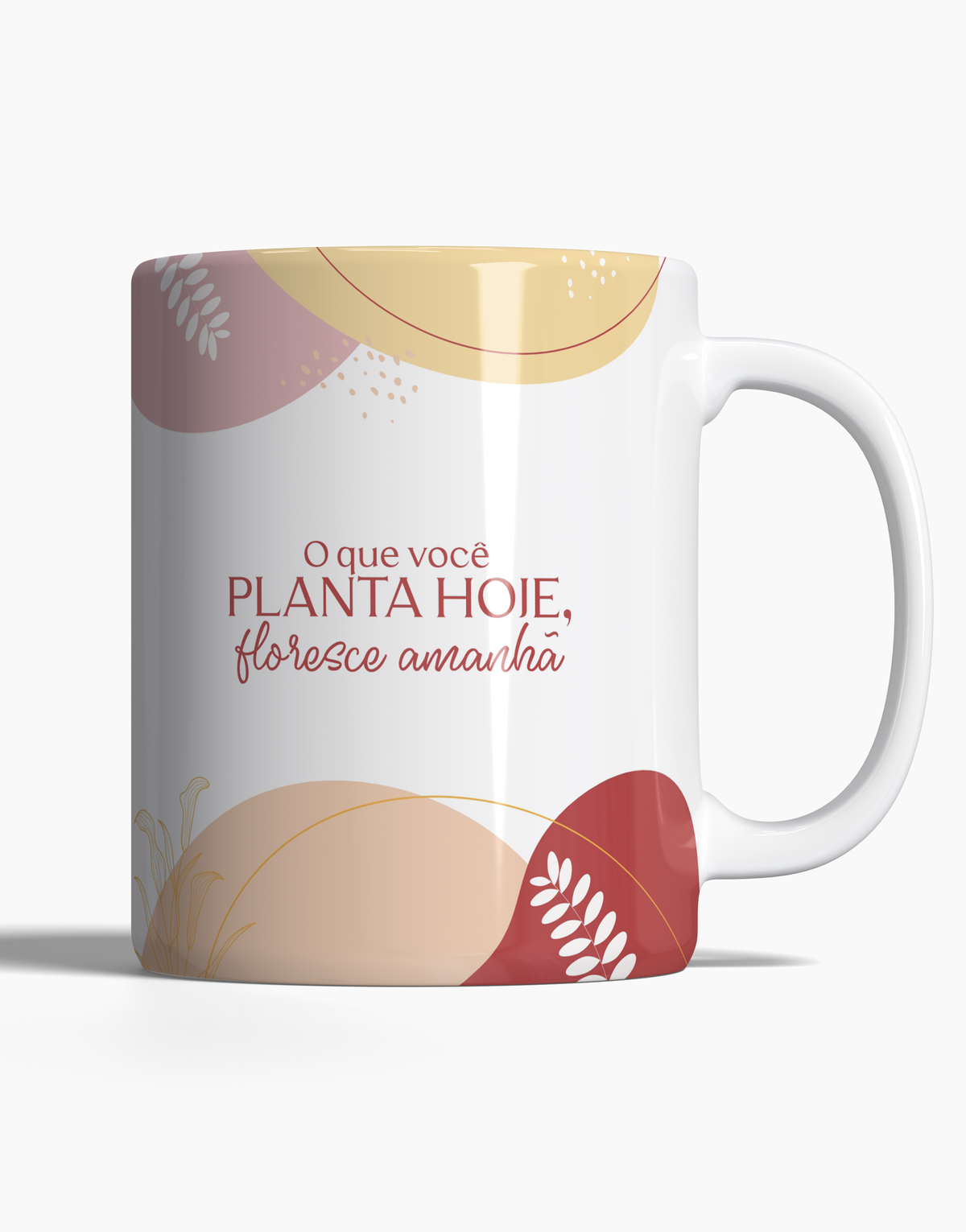 Caneca O que Você Planta Hoje Floresce Amanhã - 123 Canecas Caneca Personalizada 1 