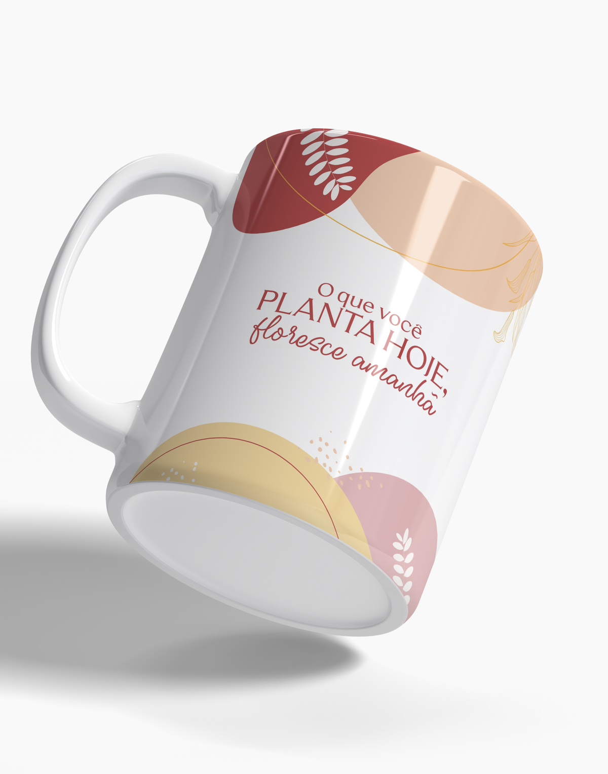 Caneca O que Você Planta Hoje Floresce Amanhã - 123 Canecas Caneca Personalizada 2 