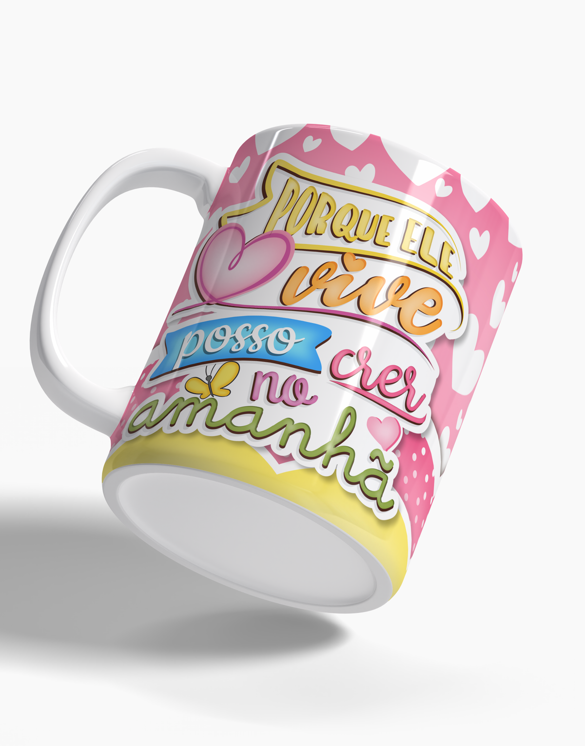 Caneca Porque Ele Vive - 123 Canecas Caneca Personalizada 2 