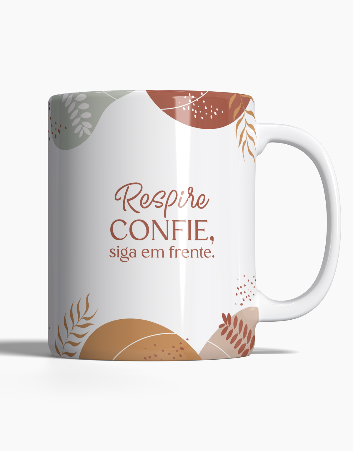 Caneca Respire Confie Siga em Frente - 123 Canecas Caneca Personalizada 1 