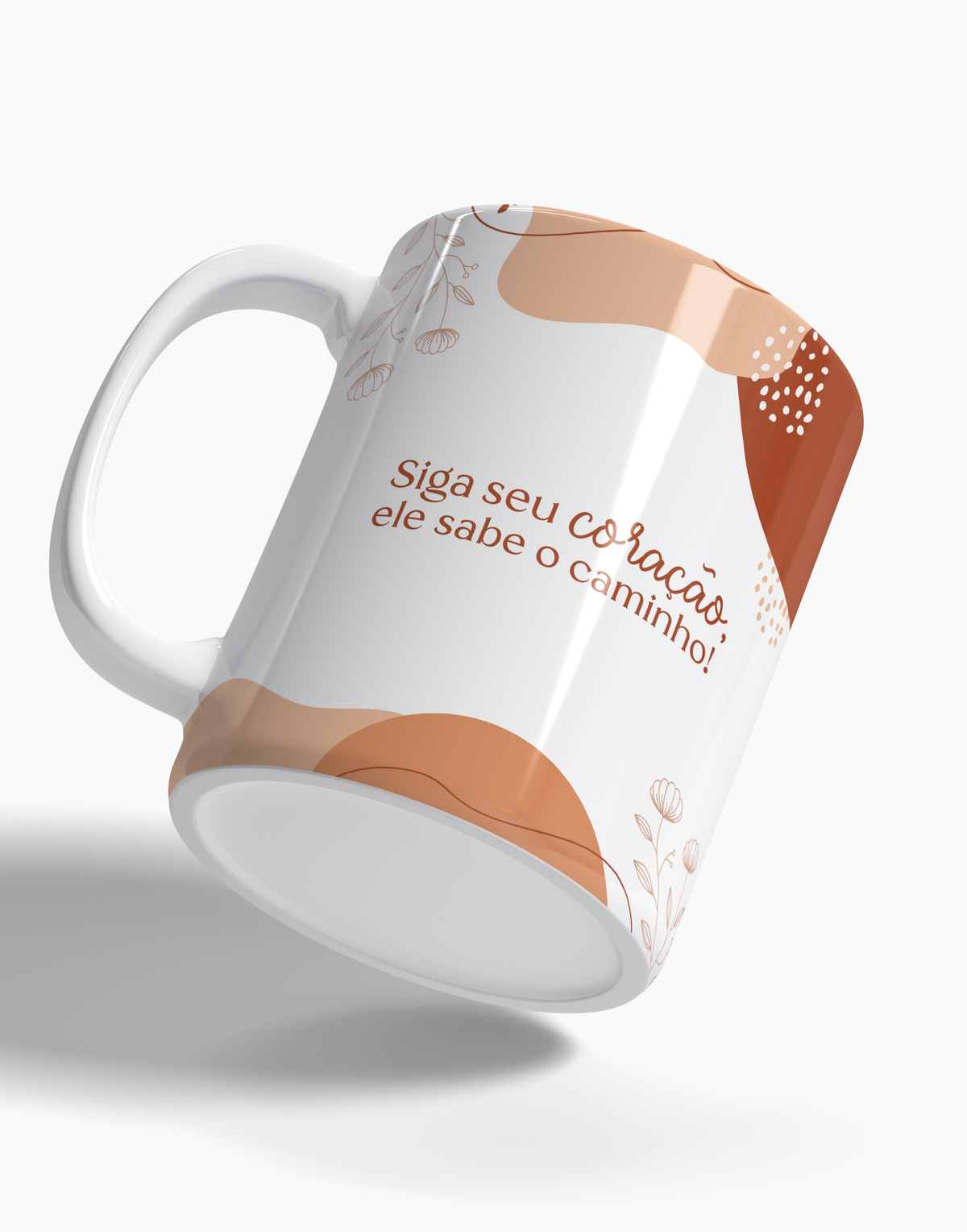 Caneca Siga seu Coração Ele Sabe o Caminho - 123 Canecas Caneca Personalizada 2 